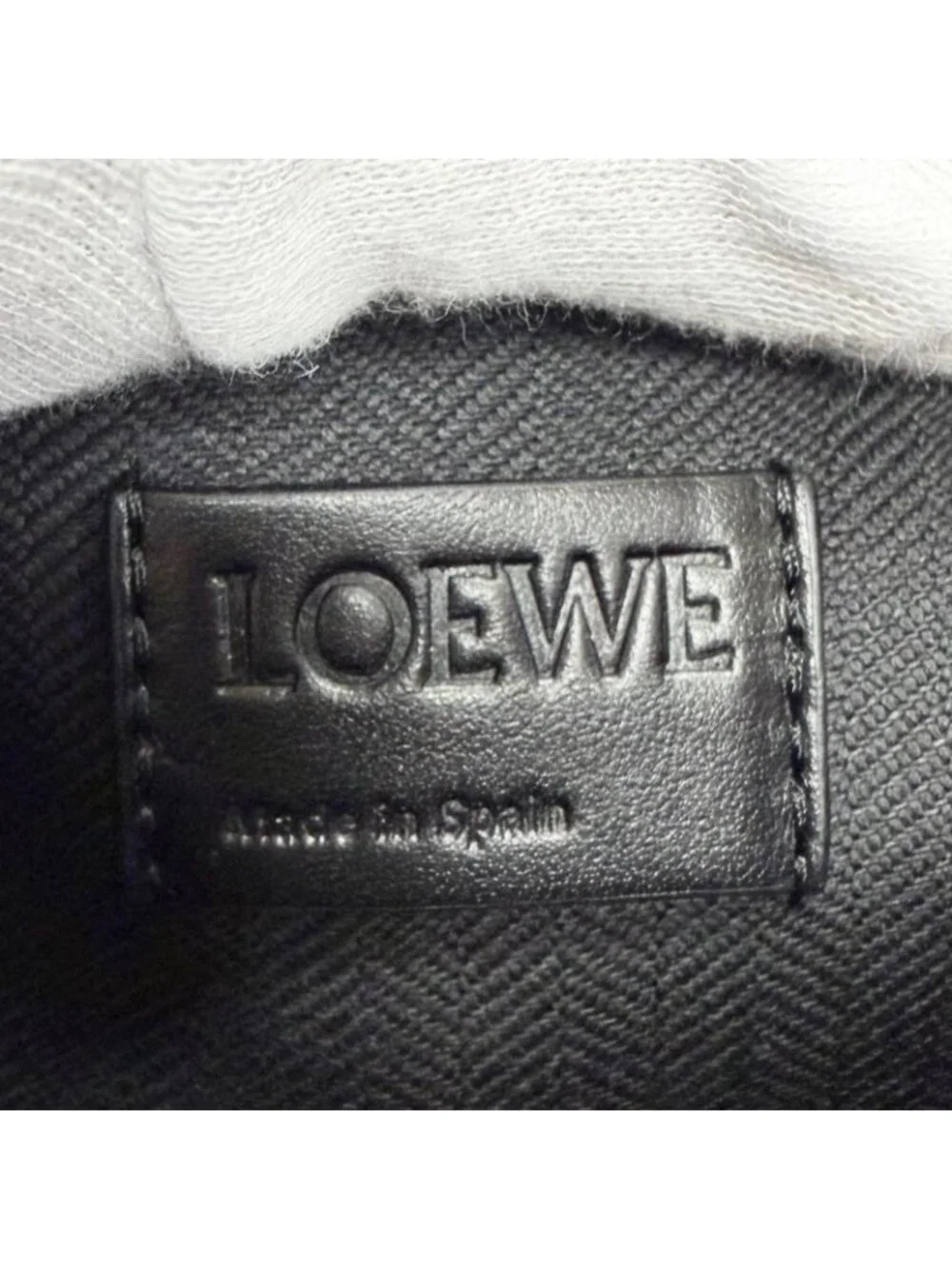 Loewe Puzzle Fold Shiny Napa Calfskin Wash Clutch Black